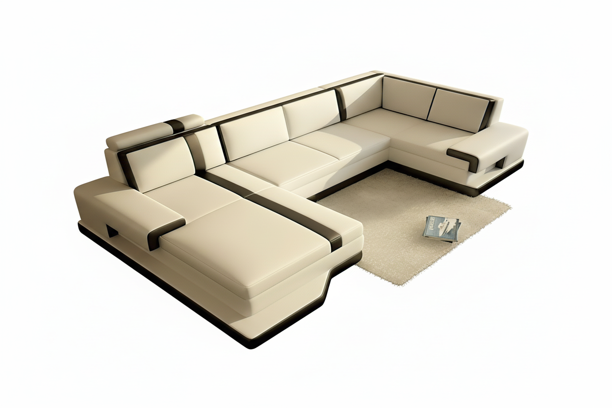 Pawnee Leather Sectional With Chaise