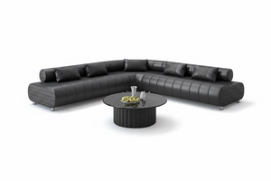 Puffer Modern Leather Sectional