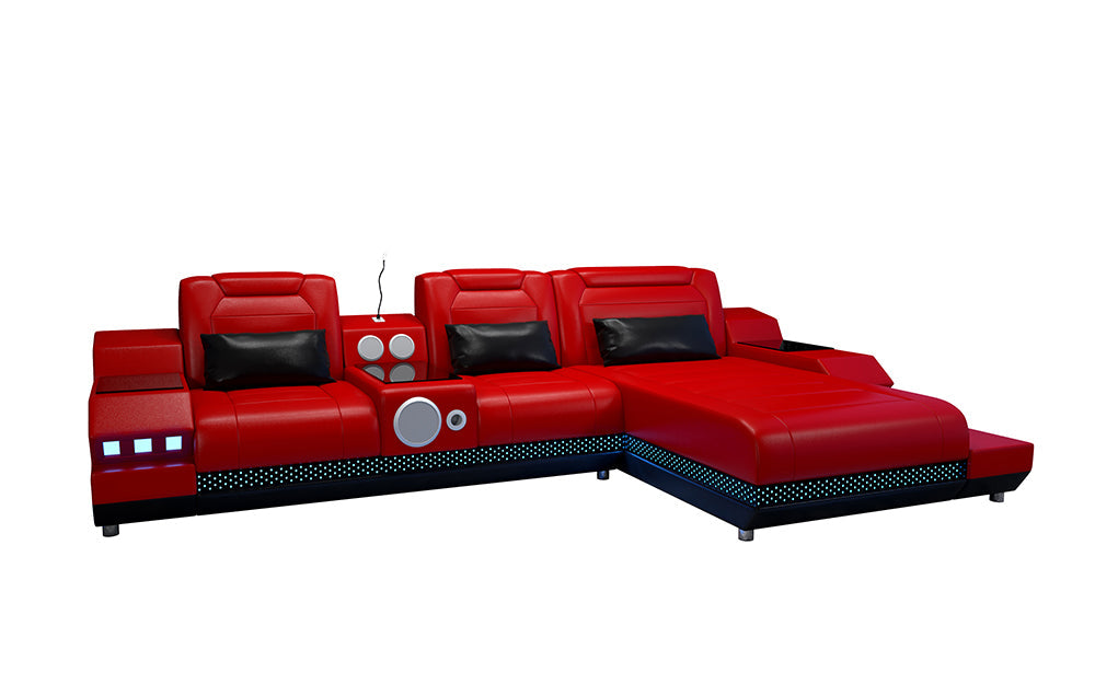 Celsius Mini Modern Leather Sectional