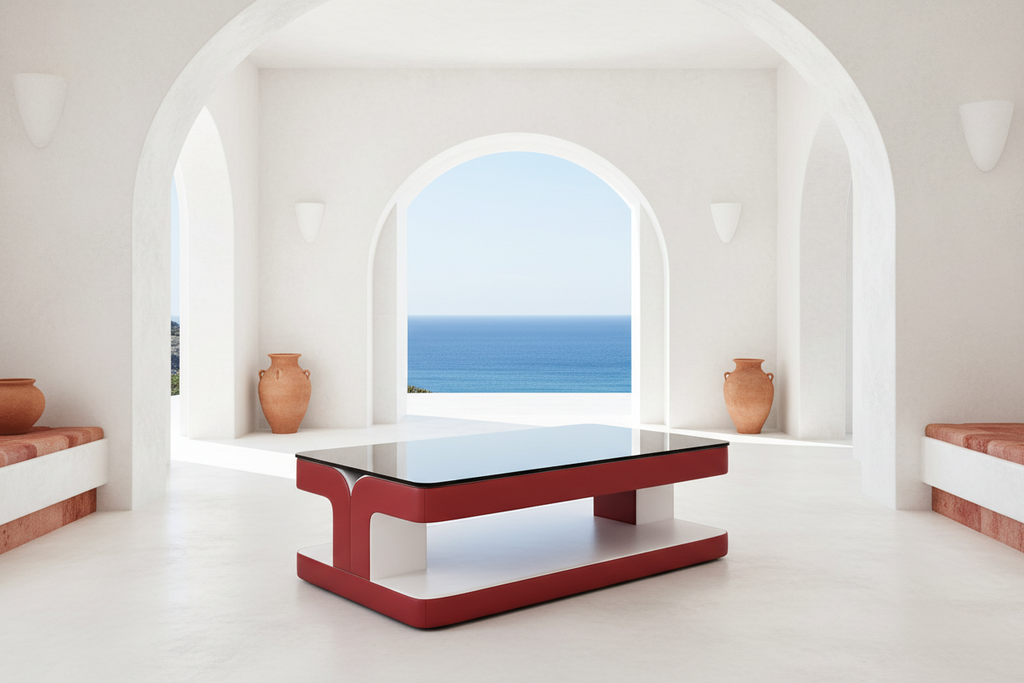 Rutin Coffee Table - Mediterranean Coastal Villa