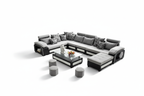 Selena Modular Tufted Sectional - 侧面视角