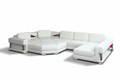 Stoughton Leather Sectional with Ottoman