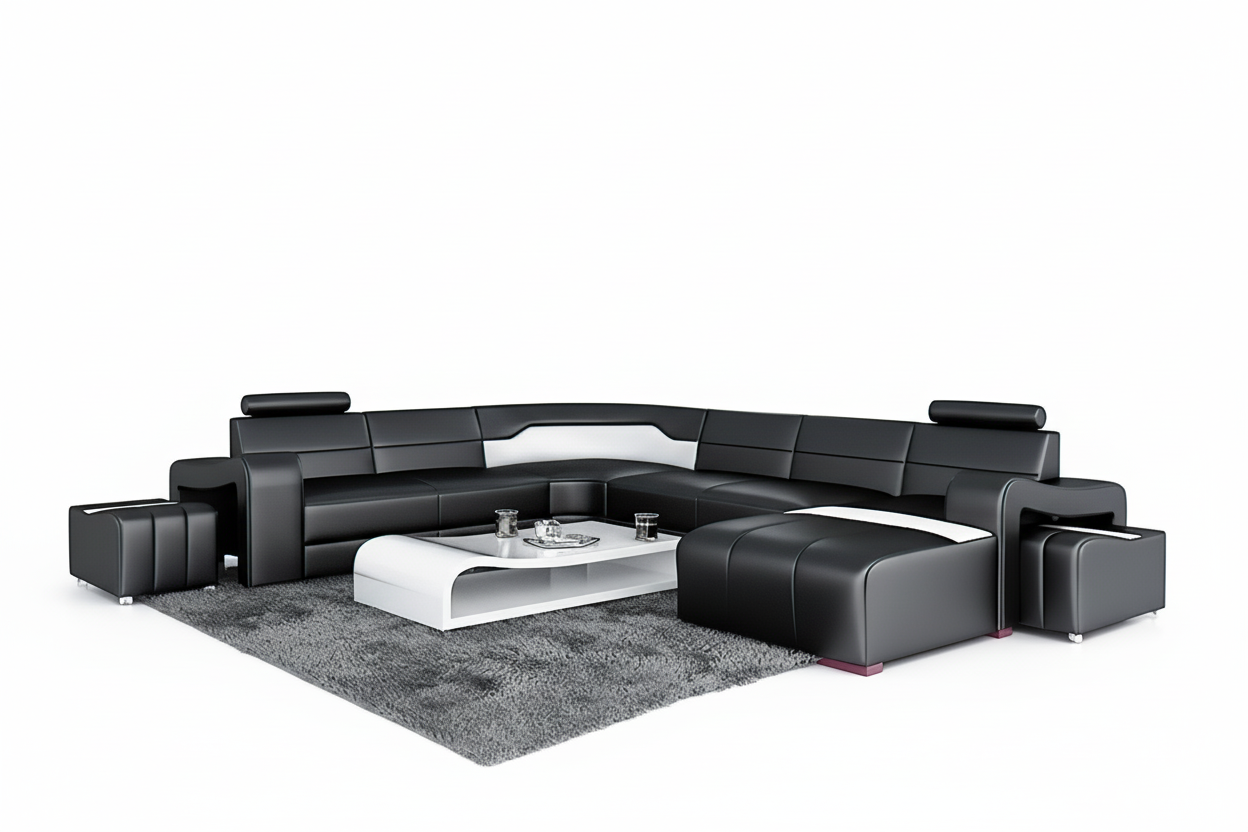 Sunnydale Large Sectional with Ottomans