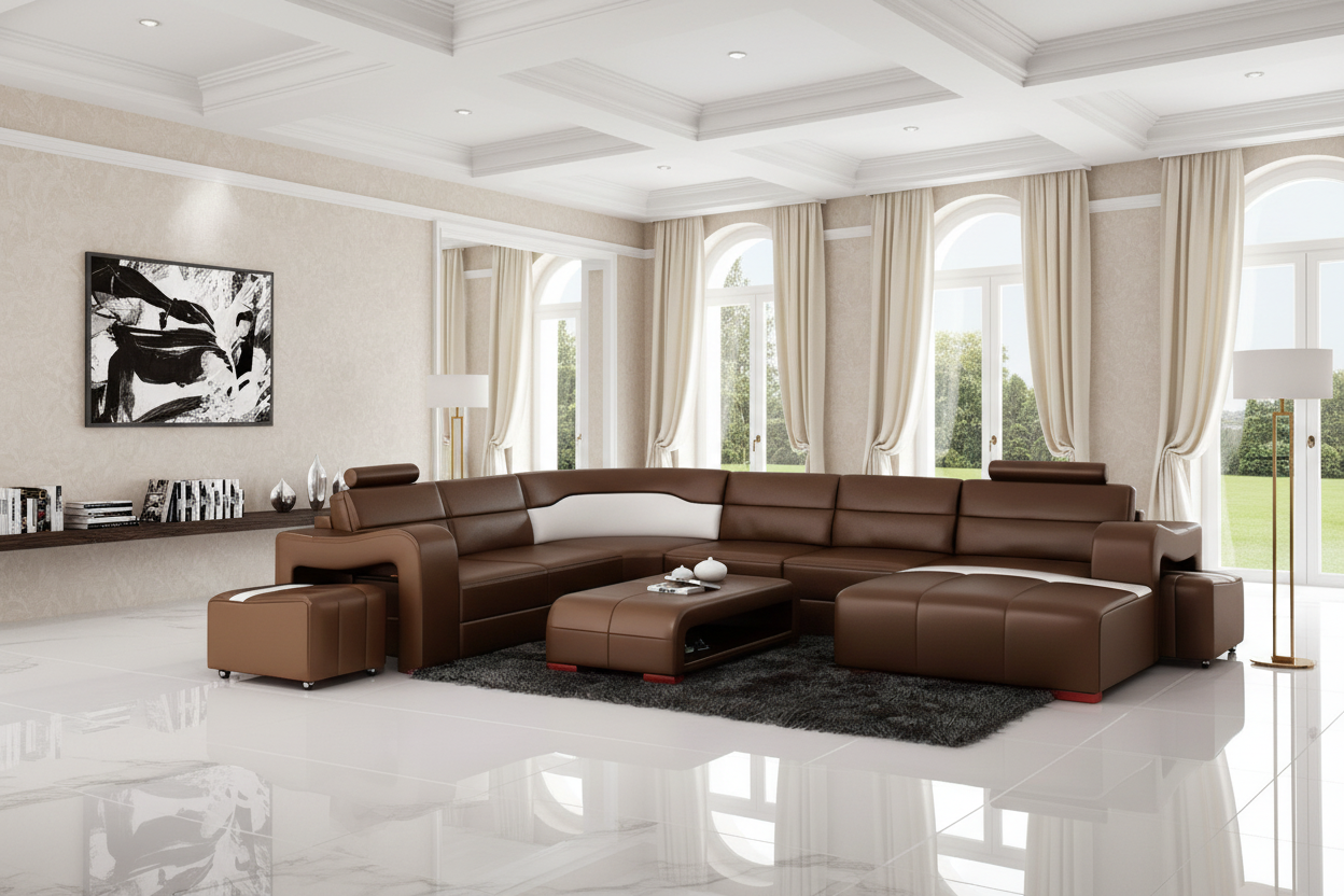 Sunnydale Large Sectional with Ottomans
