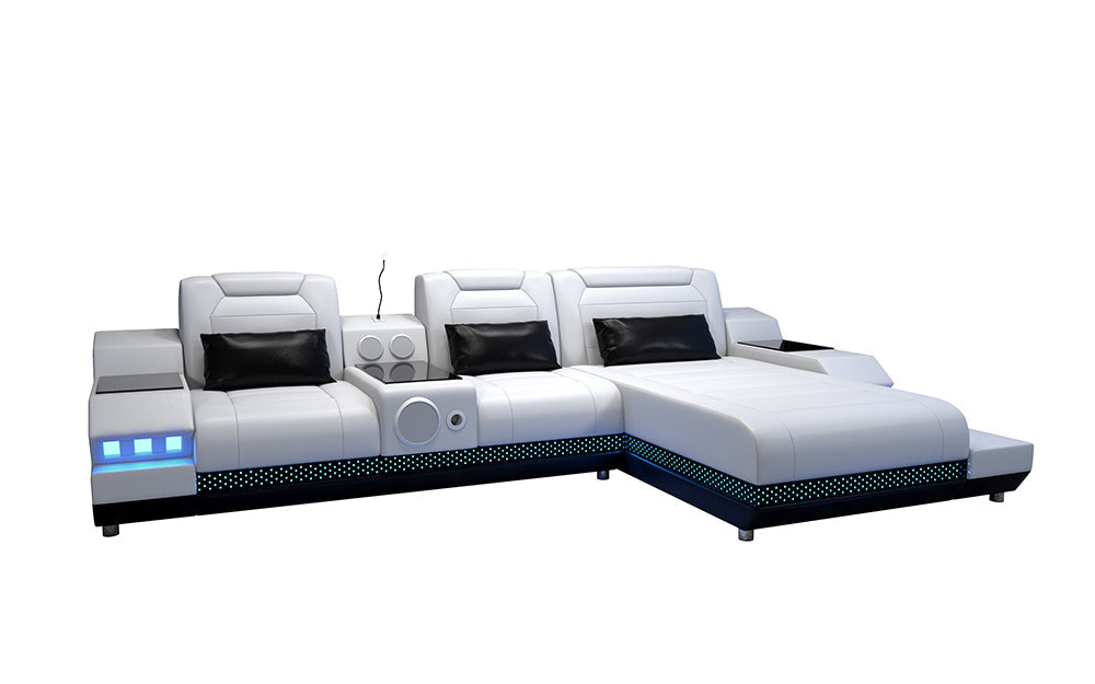 Celsius Mini Modern Leather Sectional