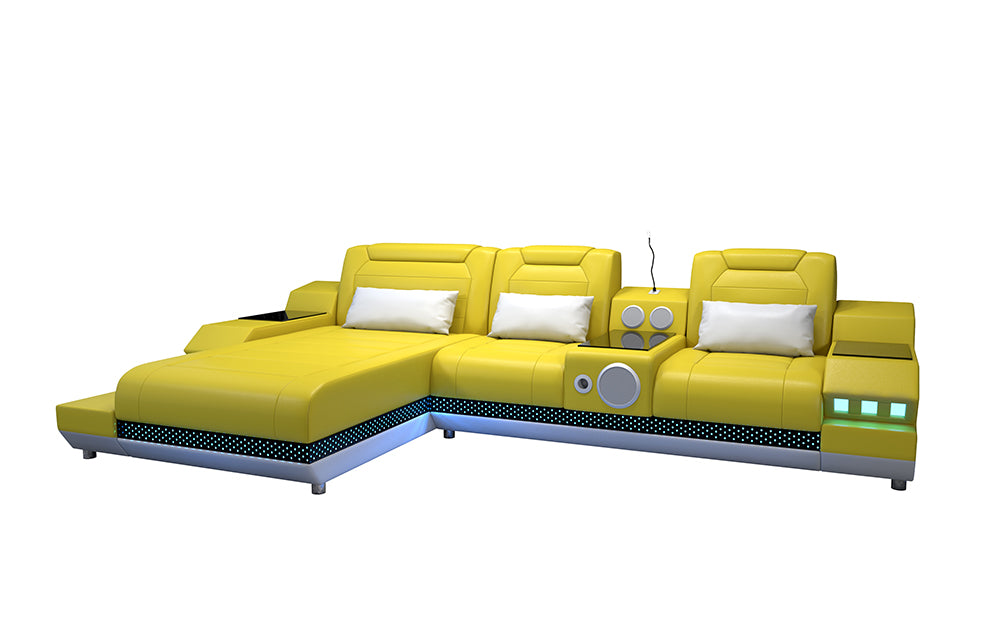 Celsius Mini Modern Leather Sectional