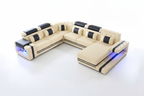 Zion Modern Sectional Sofa with LED Light