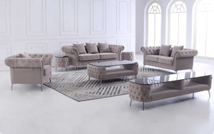 Lenmus Tufted Sofa Set