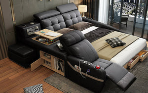 Blue Monica Multifunctional Smart Bed | Futuristic Furniture