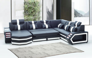 Salvie Futuristic Sectional with LED Lights | Smart Furniture