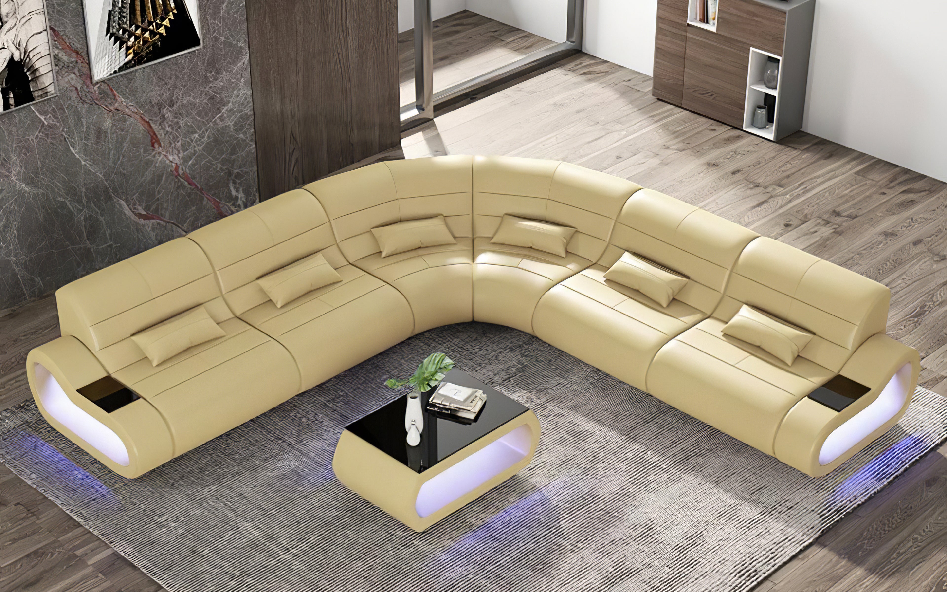 ラ*n様 Sonoridad Cubana カウベルビーター3本セットカンパナ Catina Leather Corner Sectional|Modern Furniture Store Las Vegas