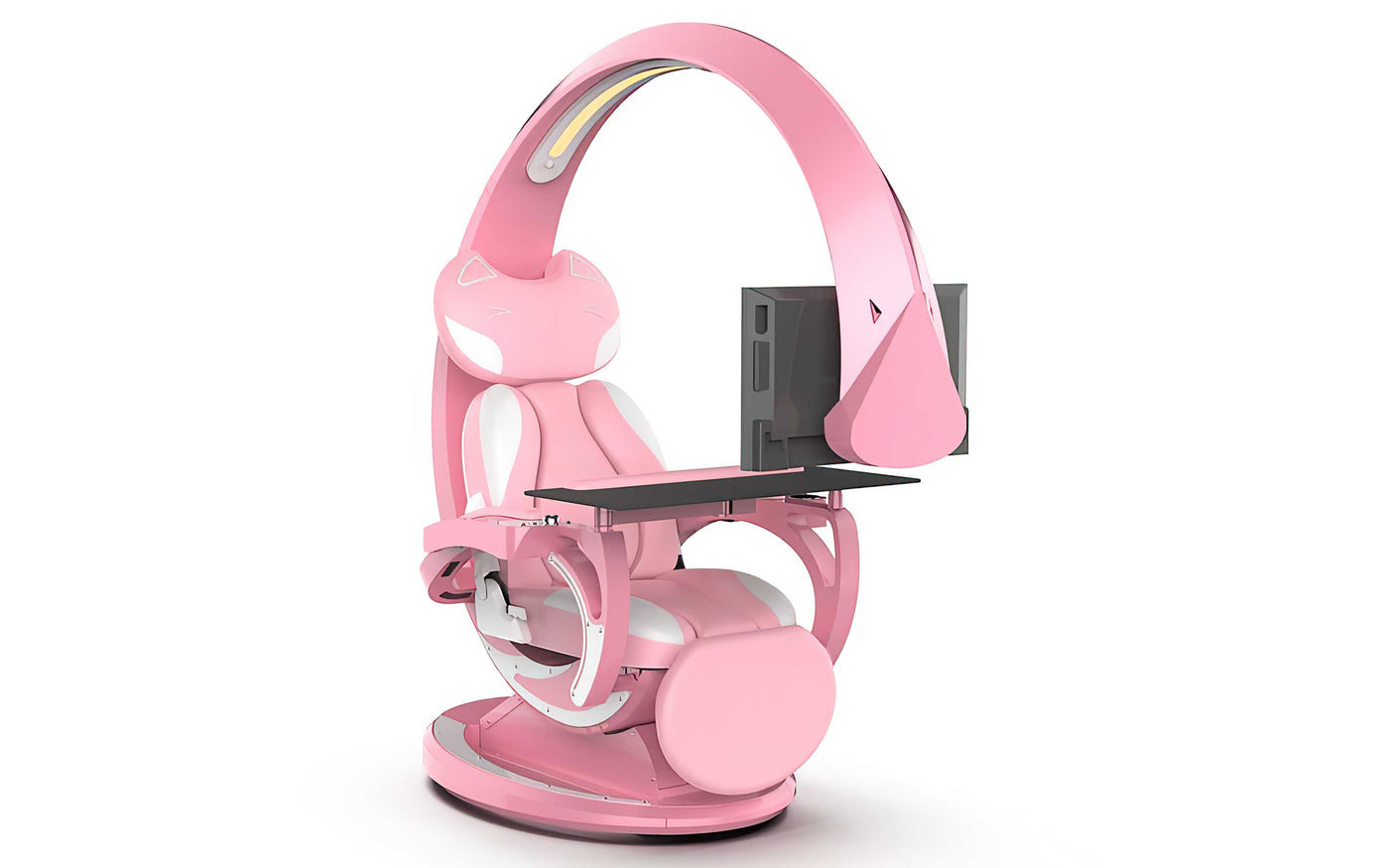 Gaming Station Pink Gaming Chair With Speakers Neo Gaming Chair