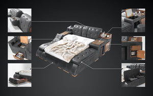 Maysun All in One Smart Bed With Massage Lounge Chaise