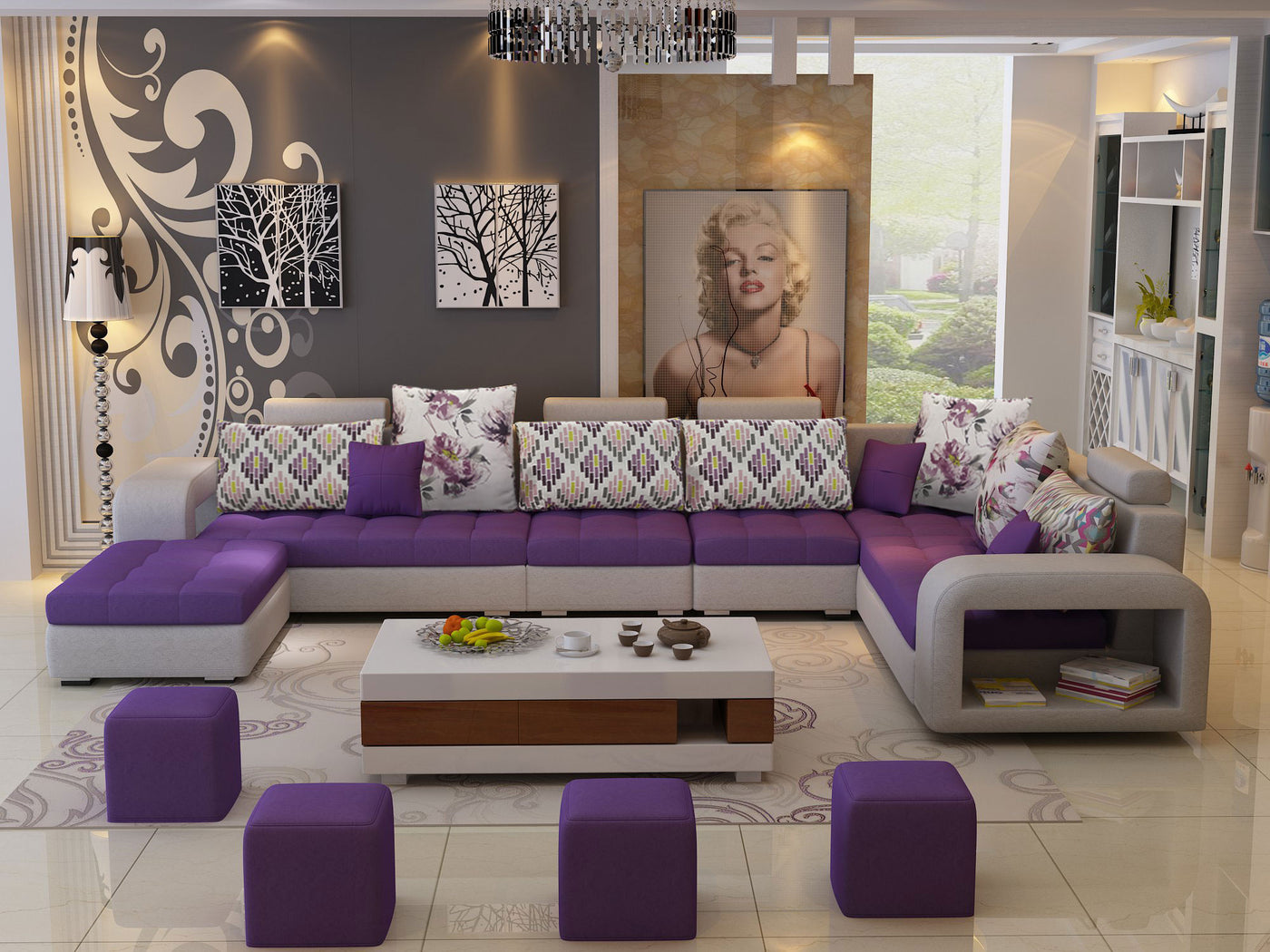 Purple Couch Living Room Designs | Cabinets Matttroy