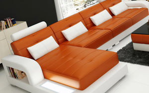 Ulubray Small Modern Leather Sectional
