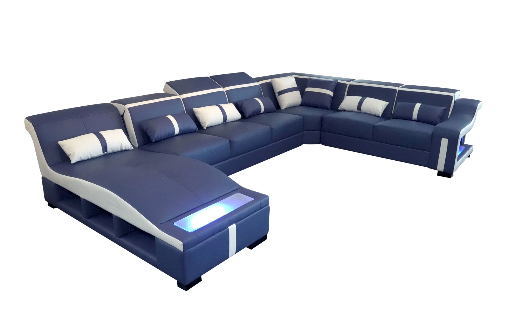Lisa Modern Leather Sectional|Modern Furniture Store Las Vegas