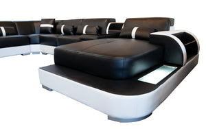 Blaylock Modern Sectional Sofa with LED Light