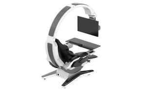 HAMISH ULTIMATE WORKING AND GAMING COMPUTER DESK WITH RECLINER