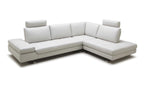 VEGAS Leather Sectional With Adjustable Headrest