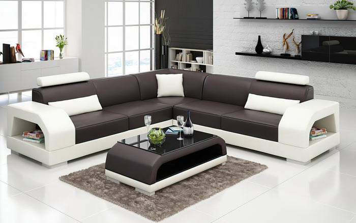 Luxi Modern Leather Sectional