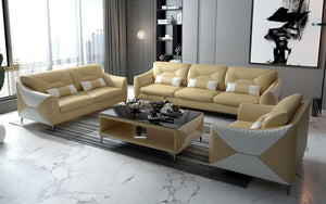 Bysic Leather Sofa Set