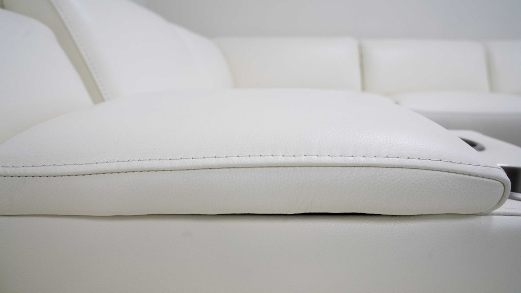 VOYAGE MODERN LEATHER SECTIONAL WITH OTTOMAN