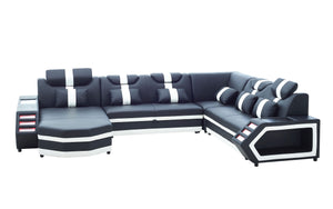 Salvie Futuristic Sectional with LED Lights | Smart Furniture