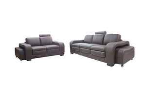 Serena Leather Sofa Set