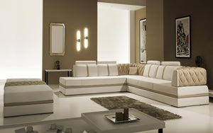 Royal Modern Leather Sectional