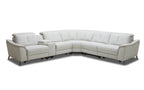 Rium Modern Fabric Sectional With Recliners