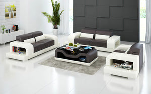 Gara Modern Leather Sofa Set