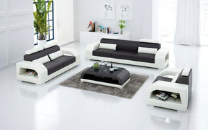 Luxi Modern Leather Sofa Set