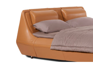 Milan Light Leather Bed