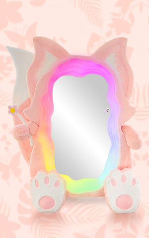 Futuristic Pink Fox Mirror