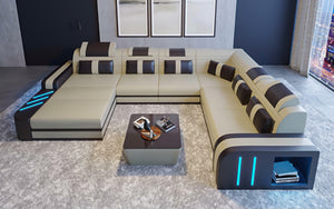 Light Grey & Dark Brown