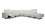 VOYAGE MODERN LEATHER SECTIONAL WITH OTTOMAN