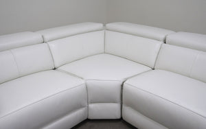 3 pieces Mirage Reclining Sectional With Adjustable Headrest
