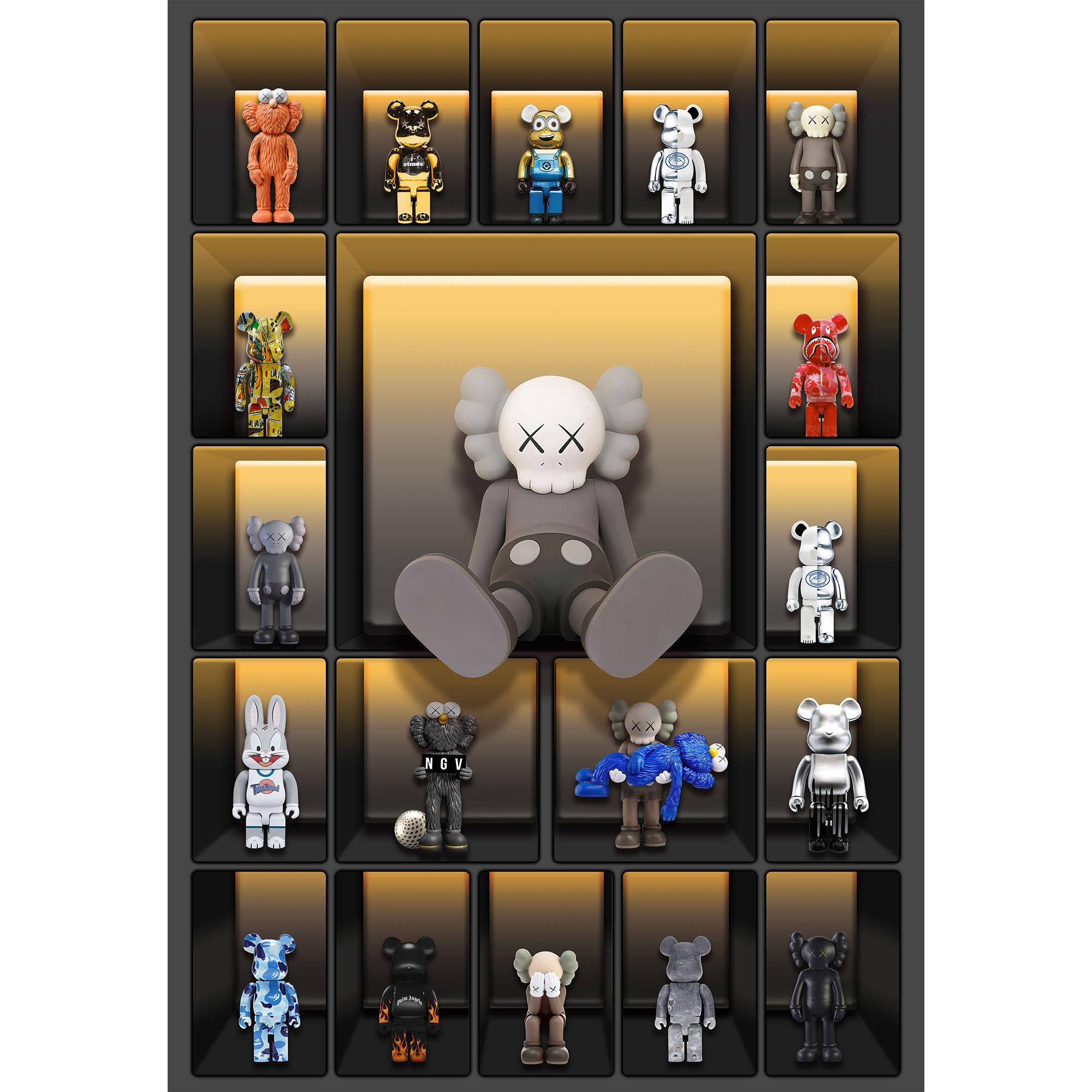 Futuristic Wall Art Kaws Collection – Jubilee Furniture