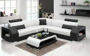 Luxi Modern Leather Sectional