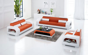 Luxi Modern Leather Sofa Set