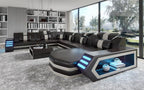 Eileend Leather Sectional with LED Lights | Futuristic Furniture