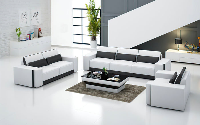 Silian Modern Leather Sofa Set