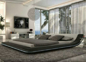 Tavia Modern Minimalist Bed with LED Lights