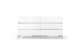 Astalina Modern White Dresser&Mirror
