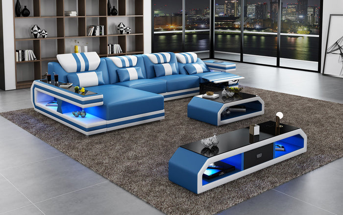 Maximus Modern Recliner Sectional With Mood Light | Futuristic Furniture
