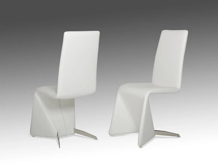 Nessder Contemporary White Dining Chair (Set of 2)
