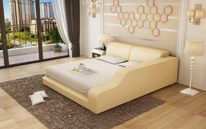 Kreutzer Leather Bed With Storage