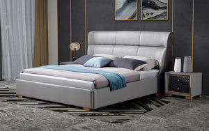 Fina Leather Bed