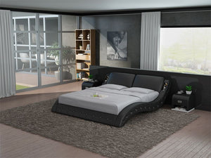 Black Leather Bed