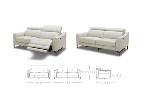 Carina Recliner Sofa Set With Adjustable Headrest